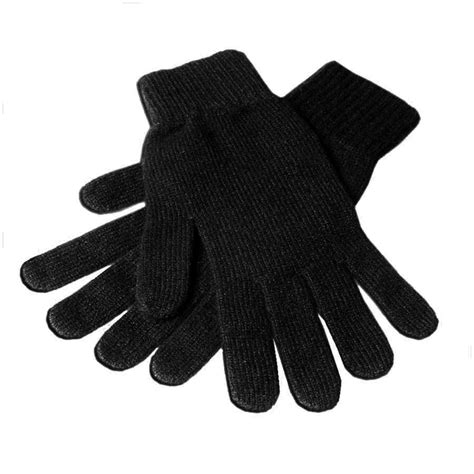 Cashmere Blend Gloves in Black 